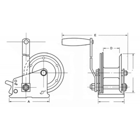 DUAL DRIVE MANUAL WINCHES
