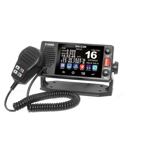 Rádio DSC VHF Fixo NAVICOM RT-1050 - Preto, ecrã touch screen, NMEA 2000