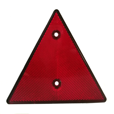 Refletor Triangular Vermelho c/ Furos
