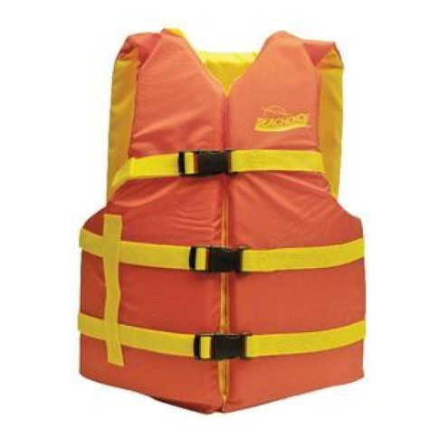 Colete salva-vidas XL Laranja/Amarelo +41Kg Seachoice