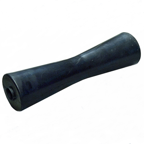 Rolete quilha ligueiramente curvado para atrelados, preto, 30cm