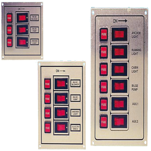 Quadro Elétrico - 3 Interruptores, 12V
