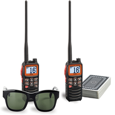 HX40E Rádio Portátil VHF Marítimo Ultra Compacto 6W