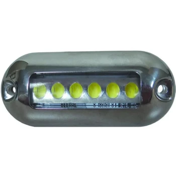 Luz LED Azul Submergível com Bisel em Aço Inox - T-H Marine