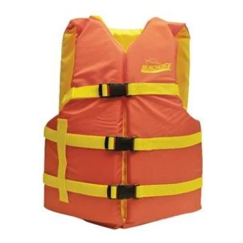 Colete Salva-Vidas Universal Laranja/ Amarelo + 41Kg - Seachoice