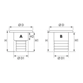 Bocal em aluminio para gasolina