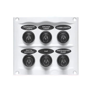 Painel 6 interruptores branco