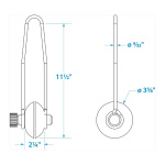 Flusher de lavagem motor Universal redondo – Seachoice
