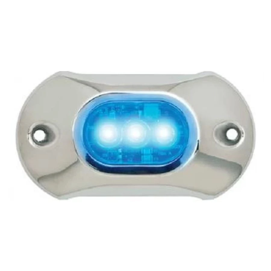 Luzes LED Submersíveis com armadura azul de 800 LUMENS Luzes LED Submersíveis com armadura azul de 800 LUMENS