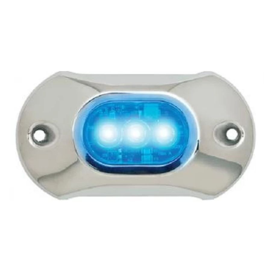 Luzes LED Submersíveis com Armadura Azul com 1350 Lumens Luzes LED Submersíveis com Armadura Azul com 1350 Lumens