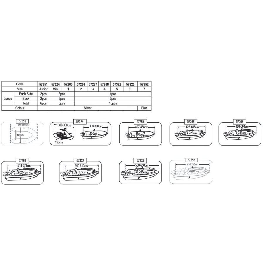 Capa Protectora p/ Barcos seacover -Tamanho 1 Capa Protectora p/ Barcos seacover -Tamanho 1
