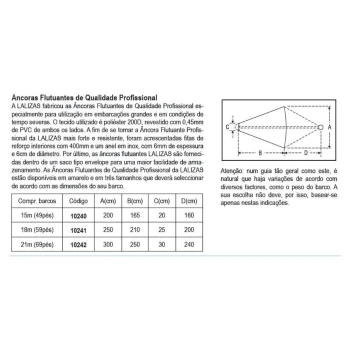 Âncora Flutuante Profissional Nº2