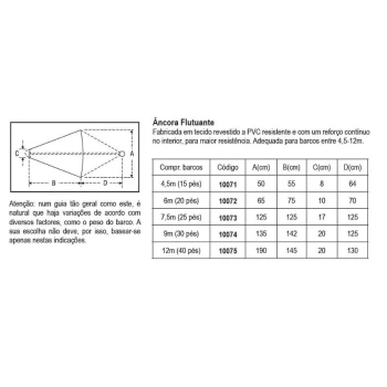 Ancora Flutuante Nº5 -1,90cm
