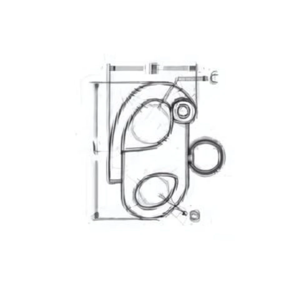 Mosquetão com olhal fixo 9x52mm 1500kg
