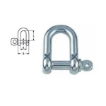 Manilha direita aço inox 16mm 10000kg