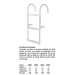 Escadas em alumínio -4 degraus