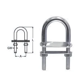 Alça inox M12 120x47mm