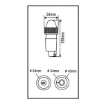 Conj.3 luzes de navegação de emergência