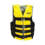 Colete Ski 4 Correias +41Kg Negro/Amarelo S/M