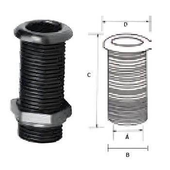 Passa-cascos para bueiras Ø 22,7 mm