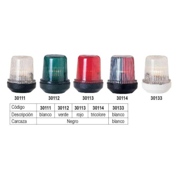 Luz sinais branca classic S12 360 graus