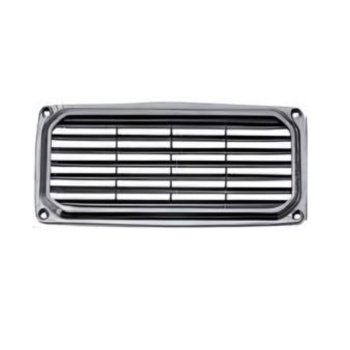 Grelha plástica preta 201x101mm