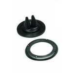 Passa cabos duplo preto 115x52mm