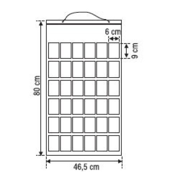 Expositor p/ letras 80x46.5cm