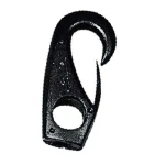 Mosquetão Plástico Preto 49mm 6mm