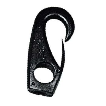 Mosquetão Plástico Preto 49mm 6mm