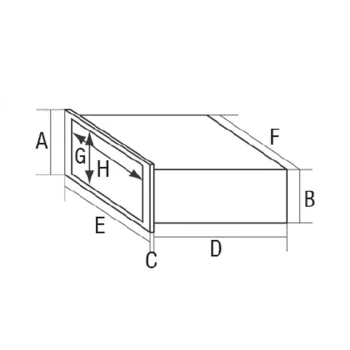 Caixa porta objectos multiusos 104x235x165mm