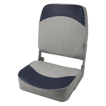 Banco Rebatível Cinza/Azul Marinho com Encosto alto - Wise Seating
