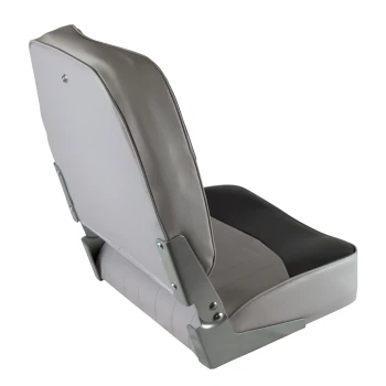 Banco Rebatível Cinza/Azul Marinho com Encosto alto - Wise Seating