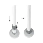 Pé para mesa 690mm compr.