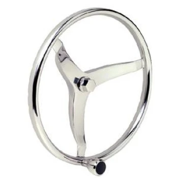 Volante com punho giratório em inox