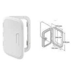 Tampa inspeção abertura 180º 275x370mm