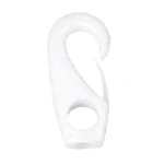 Mosquetão Plástico Branco Olhal 10mm Furo 6 Mm