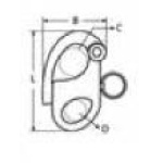 Mosquetão com olhal fixo 12x66mm 2700kg