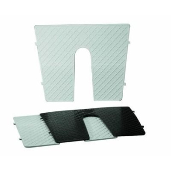 Placa cinza plana para motores fora de borda - Plastimo