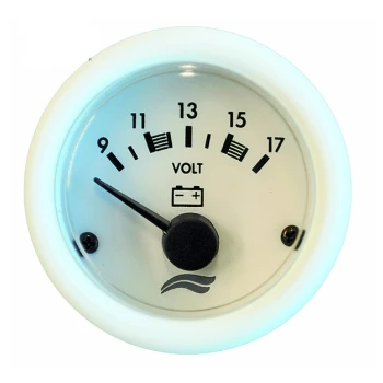 Manómetro Voltímetro 12 V - Branco