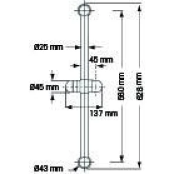Duche com calha Plastimo