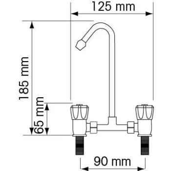 Torneira misturadora Plastimo