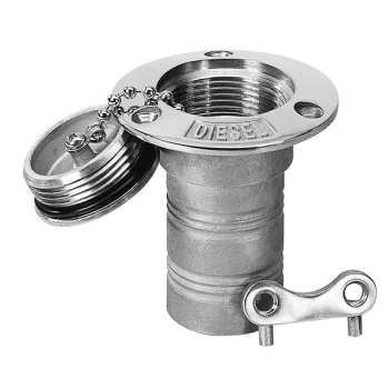 Bocal de abastecimento em aço inox para gasolina 38mm