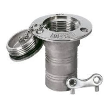 Bocal de abastecimento em aço inox para gasolina 51mm