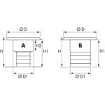 Bocal em aluminio para gasoleo