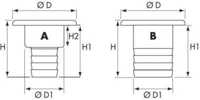 Bocal em aluminio para gasoleo