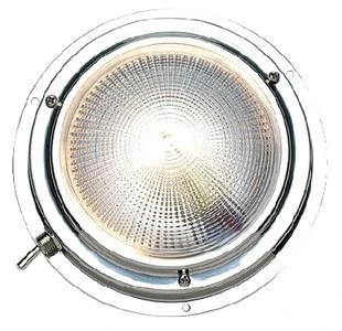 Luz Branca de Cabine em Aço Inox 102mm - Seachoice Luz Branca de Cabine em Aço Inox 102mm - Seachoice