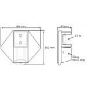 Conjunto de luz de mastro com luz de deck