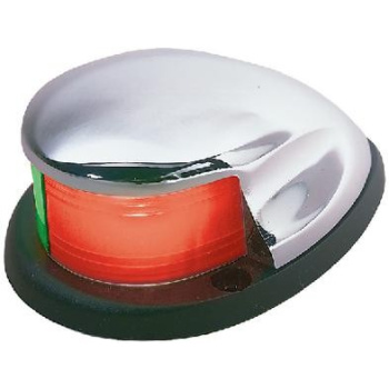 Luz Navegação Bombordo/Estibordo Cromada/PLástico - Seachoice