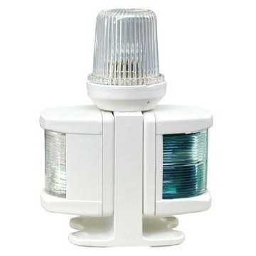 Luz combinada c/4 cores (branca, 2 cores e popa) Luz combinada c/4 cores (branca, 2 cores e popa)